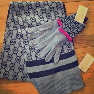 Michael by Michael Kors scarf and gloves set.